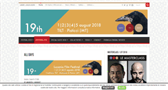 Desktop Screenshot of lucaniafilmfestival.it
